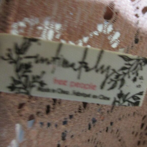 Free People Intimately In Your Arms Pink Lacey Coquette Long Sleeve Sz S NEW - Picture 6 of 7